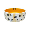 Comedouro De Cerâmica Amarelo Kenex Para Cães E Gatos - 1 Unidade