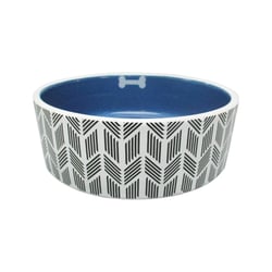 Comedouro De Cerâmica Kenex Para Cães E Gatos Azul - 1 Unidade