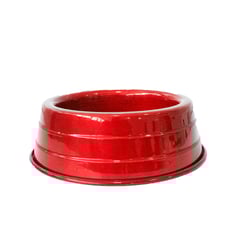 Comedouro Dog Head Alumínio Leve Vermelho Para Cães Médios - 1800Ml