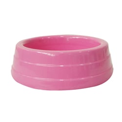 Comedouro Dog Head Alumínio Rosa 300Ml - 1 Unidade