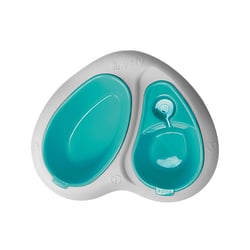 Comedouro Duplo Plast Pet Lovely Azul Para Cães E Gatos - 1 Unidade