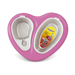 Comedouro Duplo Plast Pet Lovely Grande Rosa Para Cachorros