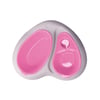 Comedouro Duplo Plast Pet Lovely Rosa Para Cães E Gatos - 1 Unidade