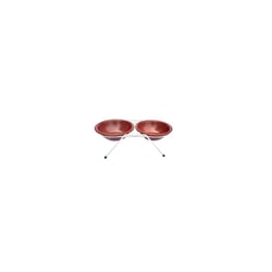 Comedouro Duplo Royale Vermelho G Para Cachorros