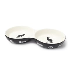 Comedouro Duplo The Pets Para Gatos - 150Ml Cada