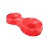 Comedouro Duplo Vermelho Furacão Pet Pop Para Gatos 190Ml - 1 Unidade