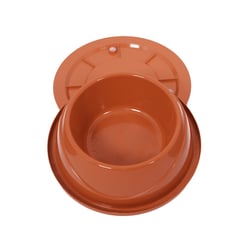 Comedouro E Bebedouro Anti Formigas Alvorada Laranja Para Cães E Gatos - 1 Unidade - Tamanho P