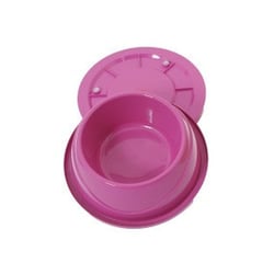 Comedouro E Bebedouro Anti Formigas Alvorada Para Cães E Gatos - Rosa - 1 Unidade - Tamanho P