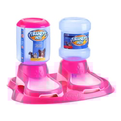 Comedouro E Bebedouro Automático Truqys Pets Para Cães 2L - 1 Kit