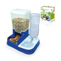 Comedouro E Bebedouro Dual Pet Chalesco Para Cães E Gatos - 1 Unidade