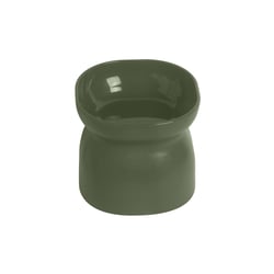 Comedouro E Bebedouro Ergonocat Pet Games Verde Musgo - 1 Unidade