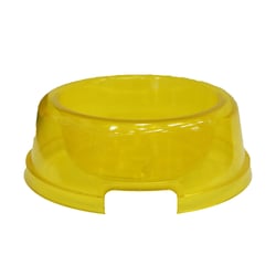 Comedouro E Bebedouro Tudo Pet Acrílico Amarelo Para Cães 300Ml - 1 Unidade