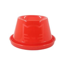 Comedouro Ergogato Lilopety 150Ml Vermelho Para Gatos