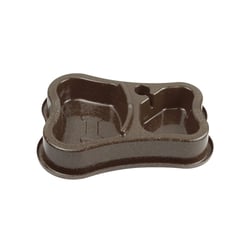 Comedouro Evo Antiformiga Duplo Imbuia Para Cães E Gatos - 1 Unidade