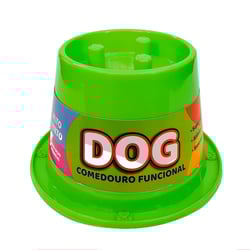 Comedouro Funcional Antiformiga Verde Neon Para Cães 250Ml - 1 Unidade