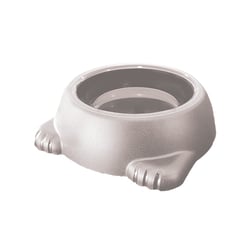 Comedouro Furacão Pet Glamour Cinza Para Cães - 1 Unidade - Tamanho 1