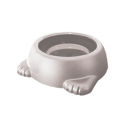 Comedouro Furacão Pet Glamour Cinza Tamanho 2 Para Cachorros