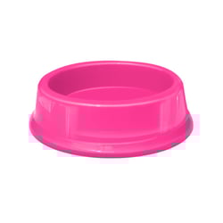 Comedouro Furacão Pet Plástico Rosa Para Gatos 200Ml - 1 Unidade