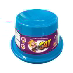 Comedouro Furacão Pet Super Cat Azul Para Gatos - 200Ml