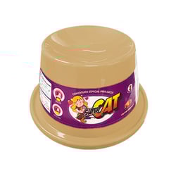 Comedouro Furacão Pet Super Cat Marrom Para Gatos 200Ml - 1 Unidade