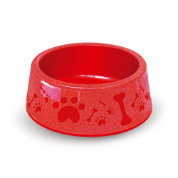 Comedouro Furacaopet Paris Vermelho 850Ml Para Cachorros