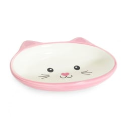 Comedouro Gatos The Pets Face Cat Raso Rosa 220Ml