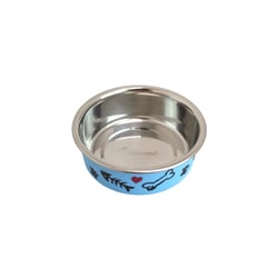 Comedouro Germanhart Tigela Inox Cutie Azul Para Cachorros - Tamanho P