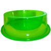 Comedouro Grande Antiformiga Pet Toys 1900Ml Verde Transparente Com Glitter Para Cachorros