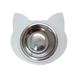 Comedouro Hello Pet Branco Para Gatos