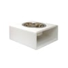 Comedouro Hello Pet Modern Branco Para Cães E Gatos - 1 Unidade