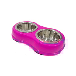 Comedouro Inox Duplo The Pets 230Ml Para Cães - 1 Unidade