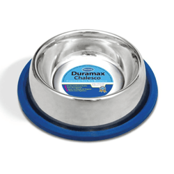 Comedouro Inox Duramax Chalesco Com Silicone Para Cachorros - 235Ml
