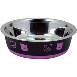 Comedouro Inox Fusion Rosa Jambo Para Gatos - 225Ml