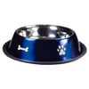 Comedouro Inox Rubber Print Azul Jambo P