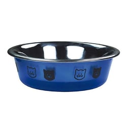 Comedouro Jambo Cristal Azul Para Gatos - 1 Unidade