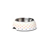 Comedouro Jambo Pet Top Removível Dots Branco Para Cães - Tamanho P