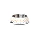 Comedouro Jambo Pet Top Removível Dots Branco Para Cães - Tamanho P - Tamanho P