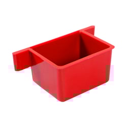 Comedouro Jel Plast Pet Piu Vermelho Para Pássaros - 1 Unidade