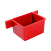 Comedouro Jel Plast Pet Piu Vermelho Para Pássaros - 1 Unidade
