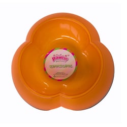 Comedouro Laranja Formato De Flor 700Ml Para Cães E Gatos - 1 Unidade
