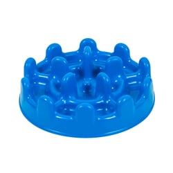 Comedouro Lento Azul Petfit Para Cães E Gatos - 1 Unidade - 20 Centímetros