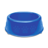 Comedouro Luxo Perolizado 1900Ml Azul Para Cachorros