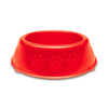 Comedouro Luxo Perolizado Dog Médio Vermelho - 1900Ml Para Cachorros