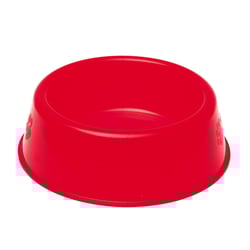 Comedouro Luxo Tudo Pet Vermelho 300Ml - 1 Unidade