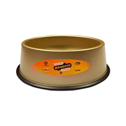 Comedouro Mascoto De Alumínio Para Cães E Gatos Dourado - 1 Unidade - Tamanho EG