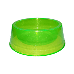 Comedouro Médio Pet Toys 1000Ml Verde Transparente Para Cachorros