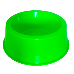Comedouro Médio Simples Pet Toys Verde Neon - 1000Ml Para Cachorros