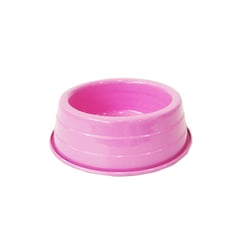 Comedouro Mini Dog Head Alumínio Rosa 300Ml - 1 Unidade