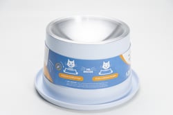 Comedouro Mr Bigode Branco Para Gatos - 1 Unidade