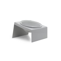 Comedouro Ou Bebedouro Com Suporte Furacão Pet - Cinza - 1 Unidade